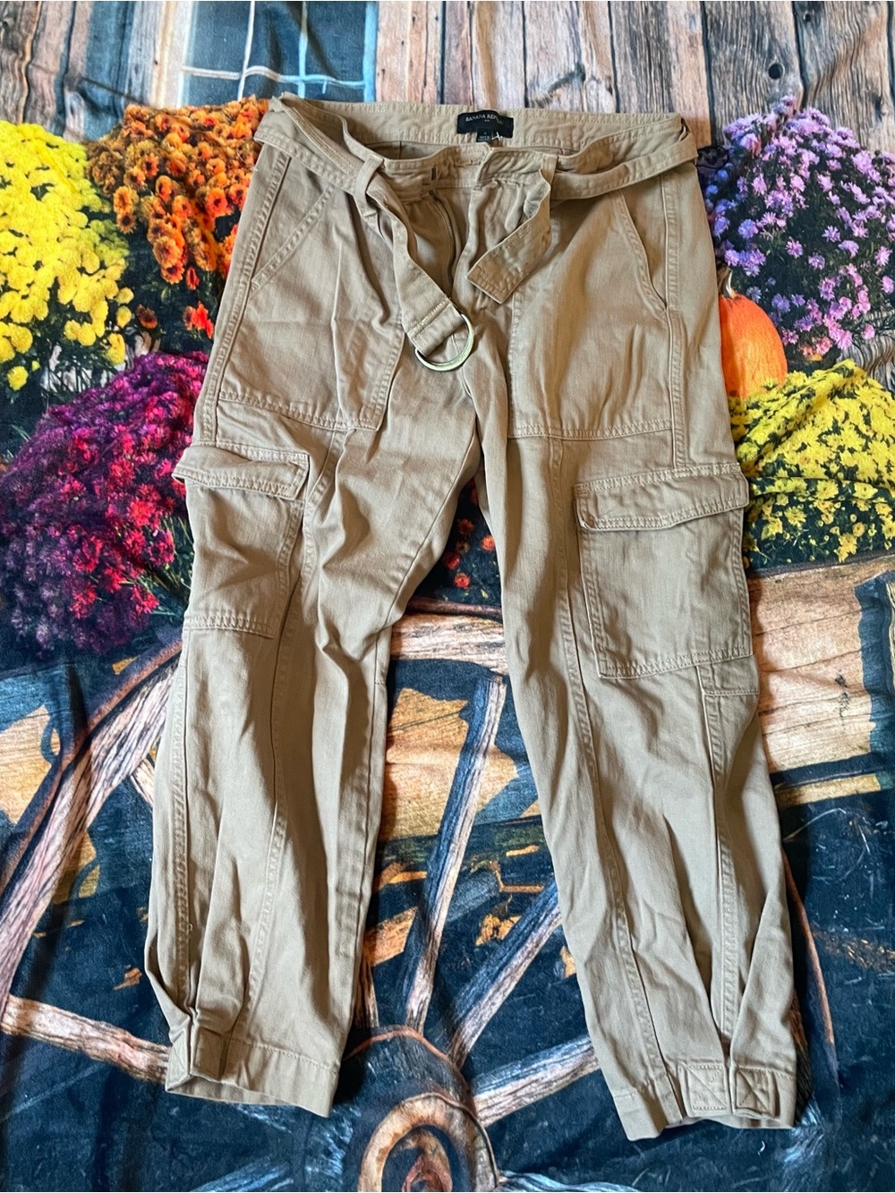 Casual Banana Republic Tan Cargo Pants with Belt